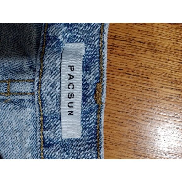 PACSUN Jeans Shorts Womens 25 BLUE VINTAGE HIGH RISE Preowned Button Fly - Picture 6 of 11